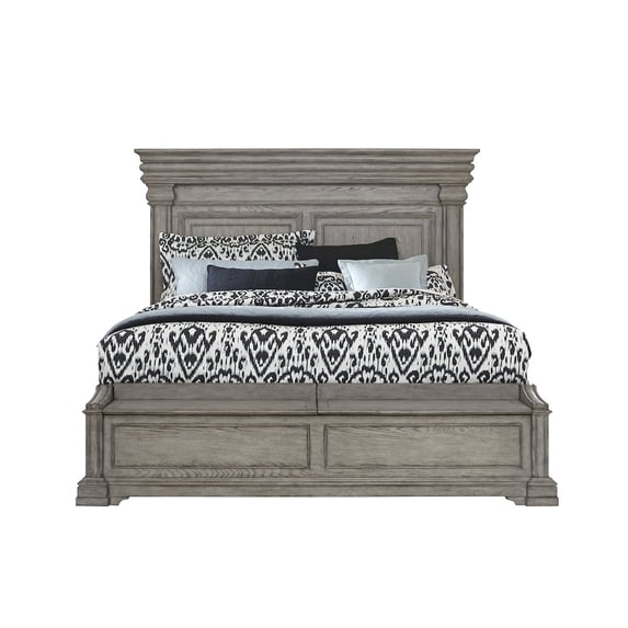 Pulaski Madison Ridge King Panel Bed W/ Blanket Chest Footboard in Taupe