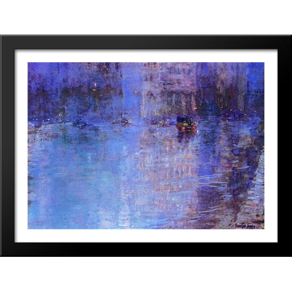 Madison Square 38x28 Large Black Wood Framed Print Art by George Luks