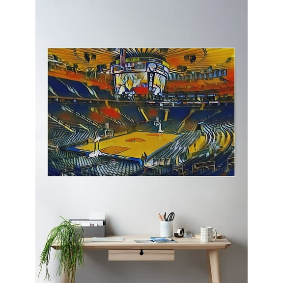 Madison Square Garden Msg Nyc New York Poster Wall Art, Modern Wall Decor For Living Room Bedroom, 8x12 UNFRAMED