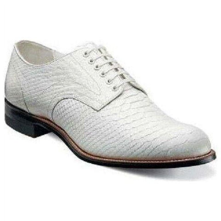 Madison Stacy Adams Mens Shoes Anaconda Leather White 00055  display picture 1
