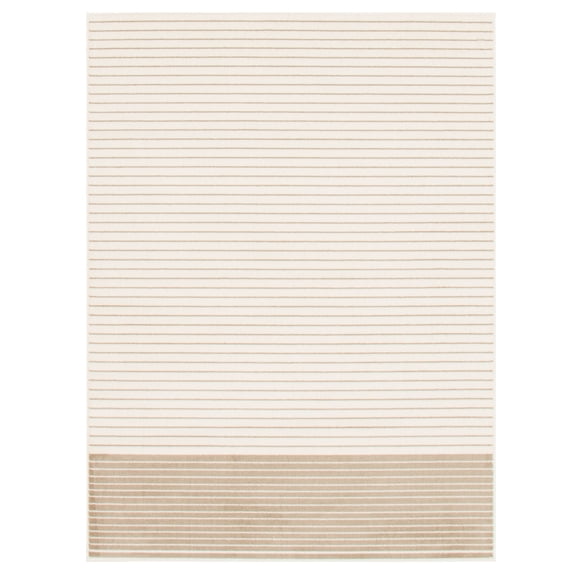 Madison Tan, White Polypropylene Rug 8'10" x 13'1"