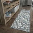 thumbnail image 1 of Madison Traditional 2' x 10' Dark Gray Polypropylene Indoor Area Rug, 1 of 9