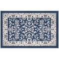 thumbnail image 1 of Madison Traditional 2' x 3' Dark Blue Polypropylene Indoor Area Rug, 1 of 7