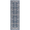 thumbnail image 1 of Madison Traditional 2' x 7' Dark Blue Polypropylene Indoor Area Rug, 1 of 7