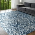 thumbnail image 1 of Madison Traditional 4' x 5' Dark Gray Polypropylene Indoor Area Rug, 1 of 9