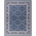 thumbnail image 1 of Madison Traditional 4' x 5' Navy Polypropylene Indoor Area Rug, 1 of 7