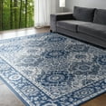 thumbnail image 1 of Madison Traditional 4' x 5' Navy Polypropylene Indoor Area Rug, 1 of 9