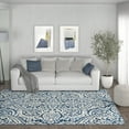 thumbnail image 1 of Madison Traditional 5' x 7' Dark Blue Polypropylene Indoor Area Rug, 1 of 9
