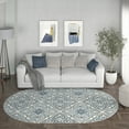 thumbnail image 1 of Madison Traditional 5' x 7' Oval Cream Polypropylene Indoor Area Rug, 1 of 7