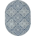 thumbnail image 1 of Madison Traditional 5' x 7' Oval Dark Gray Polypropylene Indoor Area Rug, 1 of 8
