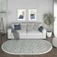 thumbnail image 1 of Madison Traditional 5' x 7' Oval Gray Polypropylene Indoor Area Rug, 1 of 7