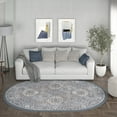 thumbnail image 1 of Madison Traditional 5' x 7' Oval Gray and Cream Polypropylene Indoor Area Rug, 1 of 9