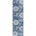 thumbnail image 1 of Madison Transitional 2' x 10' Navy and Cream Polypropylene Indoor Area Rug, 1 of 10