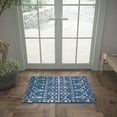 thumbnail image 1 of Madison Transitional 2' x 3' Navy and Cream Polypropylene Indoor Area Rug, 1 of 9