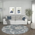 thumbnail image 1 of Madison Transitional 5' Round Dark Gray and Cream Polypropylene Indoor Area Rug, 1 of 8
