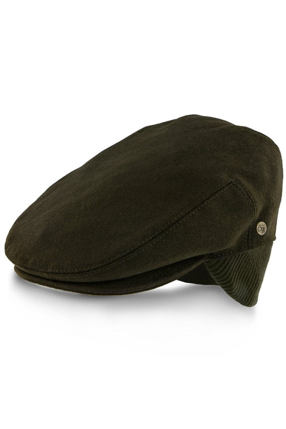 Madison - Walrus Hats Olive Milton Wool Blend Ivy Cap - Driving Cap