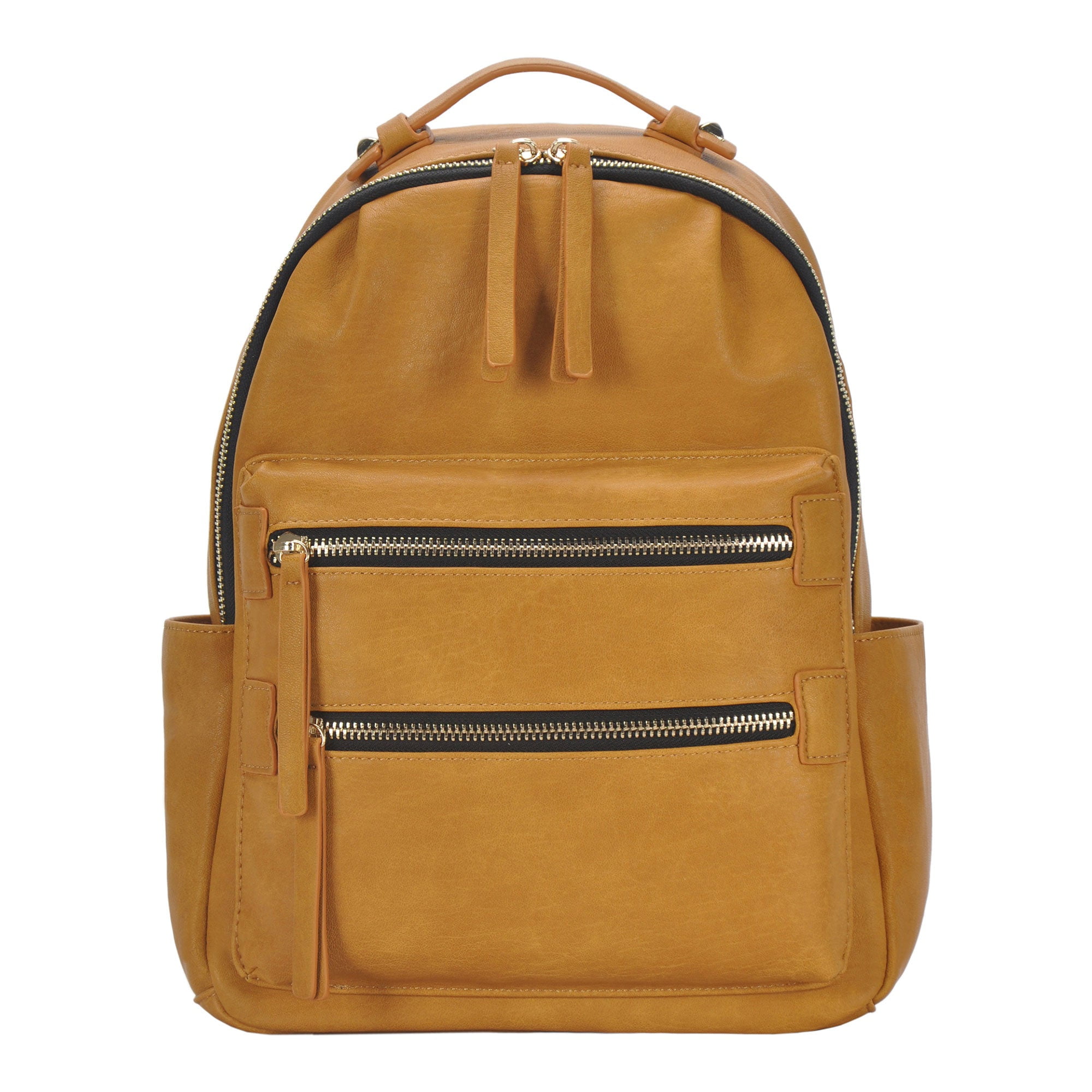 Madison West Kylee Adult Backpack Purse Casual Mustard Vegan Leather Daypack Handbag Walmart