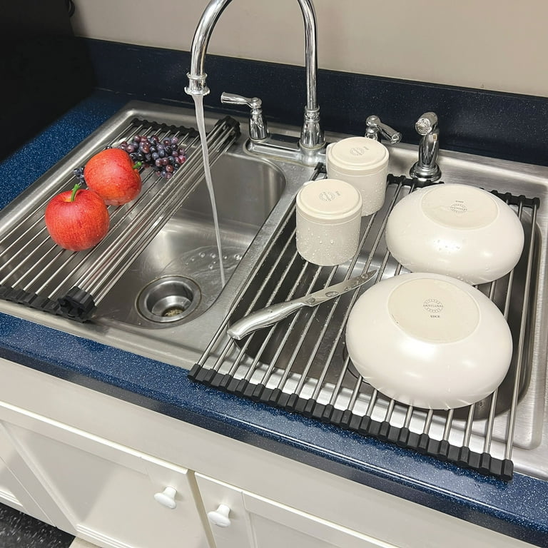 Rolling kitchen sink rack outlet