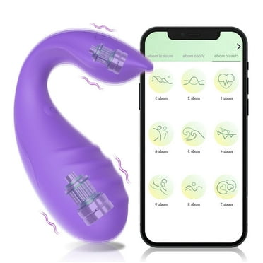 Madiva App Controlled Vibrators for Women, Personal Massagers for Female, Purple.