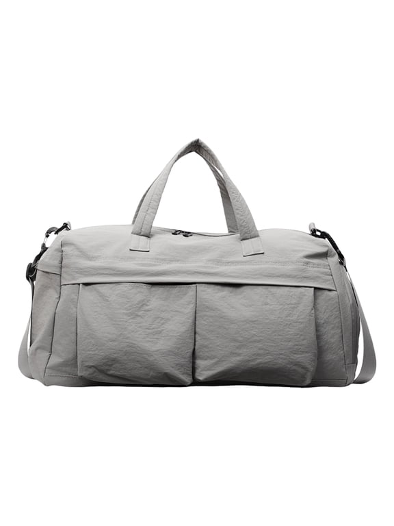 Travel Duffle Bags Overnight Bags for Women Men, Weekenders Sports duffle Bags with Shoe Compartment, Hospital Bags for Labor and Delivery, Gray