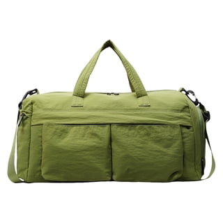 Madiva Sports Duffle Bags for Women Men, Gym Bags Weekenders with Shoe Compartment, Carry On Overnight Bags for Travel, Green.