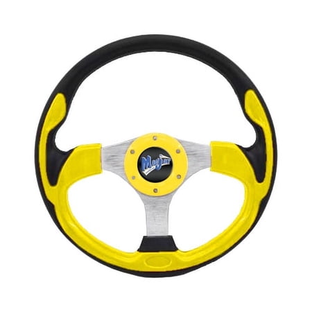 Madjax 13" Yellow Ultra2 Golf Cart Steering Wheel [06-015]