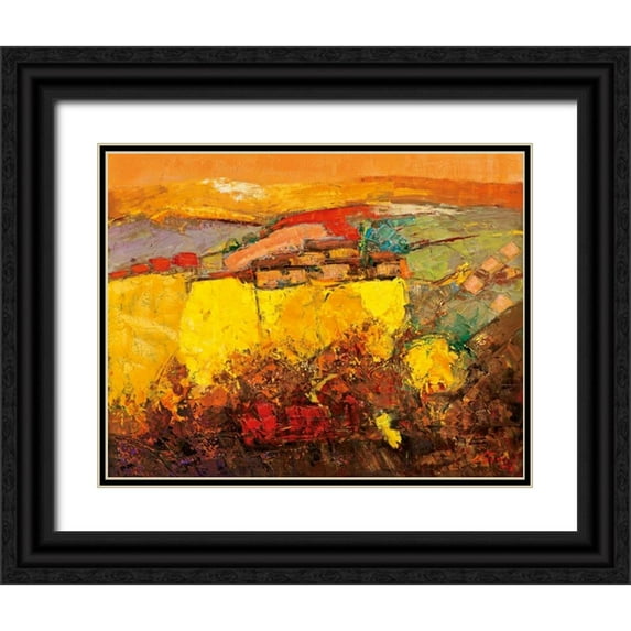 Madjid 18x15 Black Ornate Wood Framed with Double Matting Museum Art Print Titled - Rapsfeld