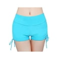 thumbnail image 1 of Madjtlqy Womens Swim Shorts High Waist Sides Drawstring Stretch Sports Boyshorts Bathing Suit Tankini Bottoms, 1 of 6