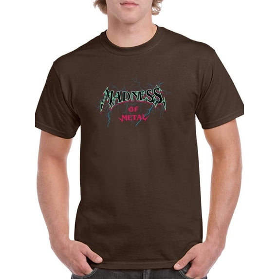 Madness Of Metal W Thunder T-Shirt Men -Image by Shutterstock, Male Large