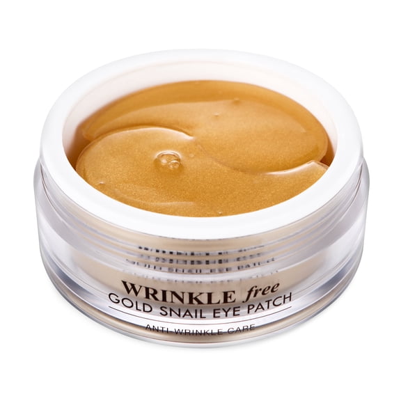 Madnice 24K Gold & Snail Mucin Eye Patches (60 Sheets) Brightening K-Beauty Treatment to Reduce Dark Circles