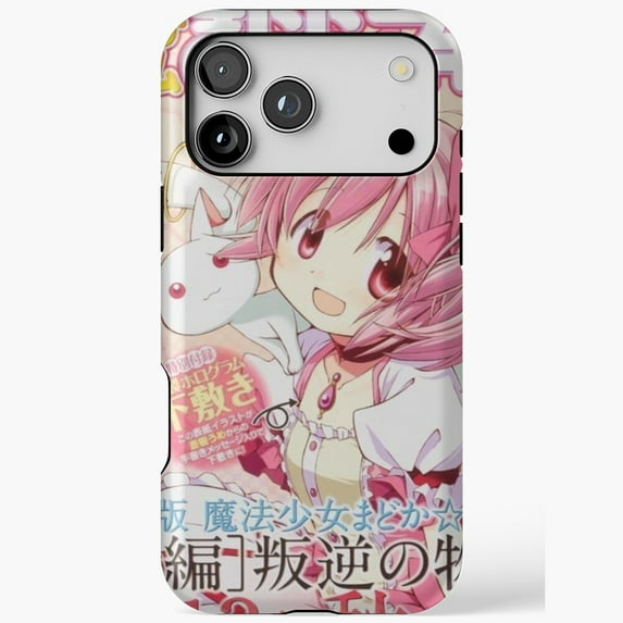 Madoka Japanese Anime Art Design iPhone Case 17 11 12 13 14 15 16 Pro Max up to size 5XL