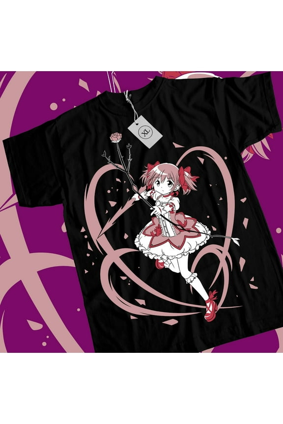 Madoka Kaname T-shirt Magical Girl Madoka Magica kawaii Shirt All Size