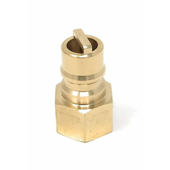 Madol 1/2" QDD Female NPT Insert Hose Connector Plug Brass Quick Release Valve [3612] Propane LP Natural Gas Fluid or Air Connect/Disconnect