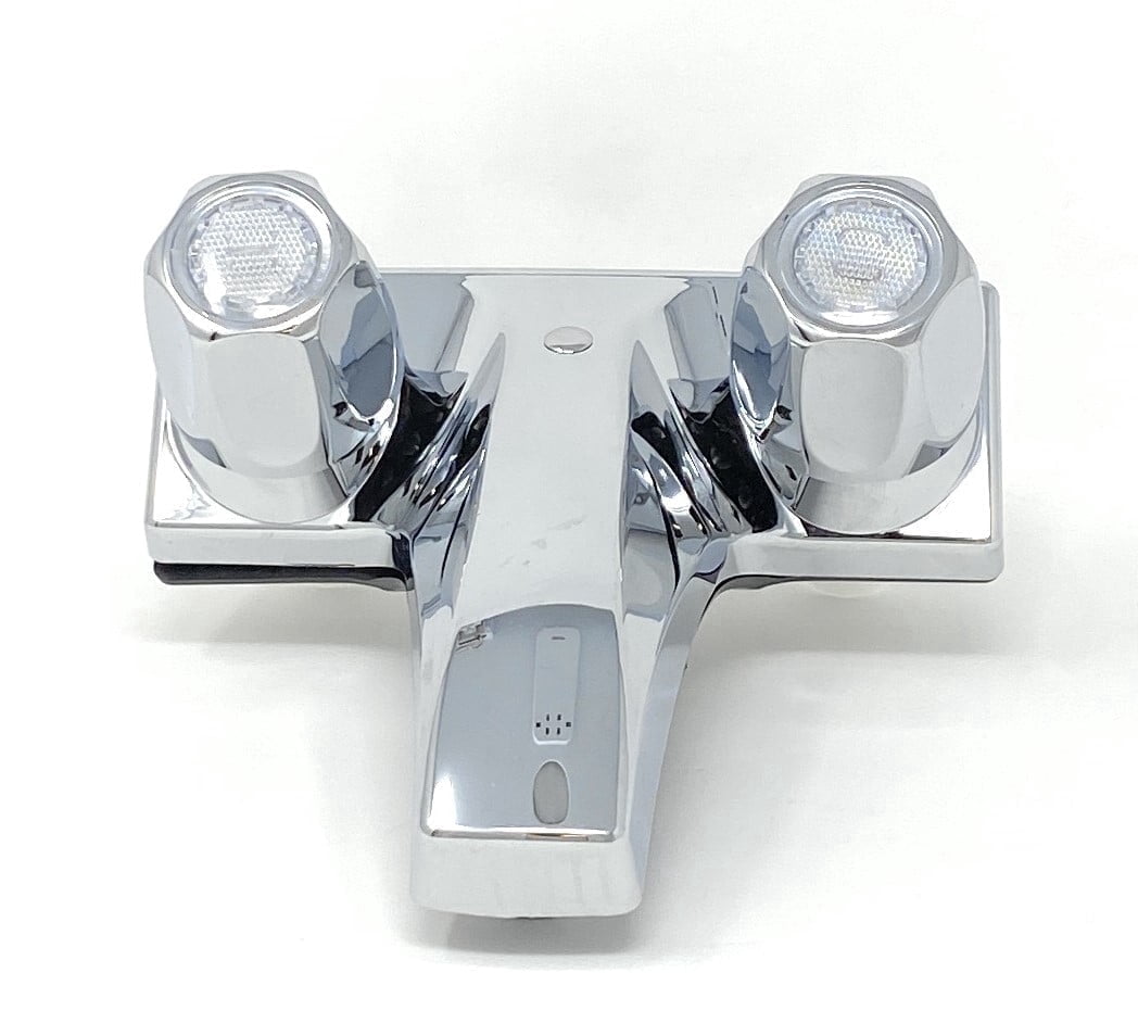 Madol Bathroom Basin Sink Faucet 4" Center Set Chrome ABS [1044 P] - Grifo Para Baño De Cromo
