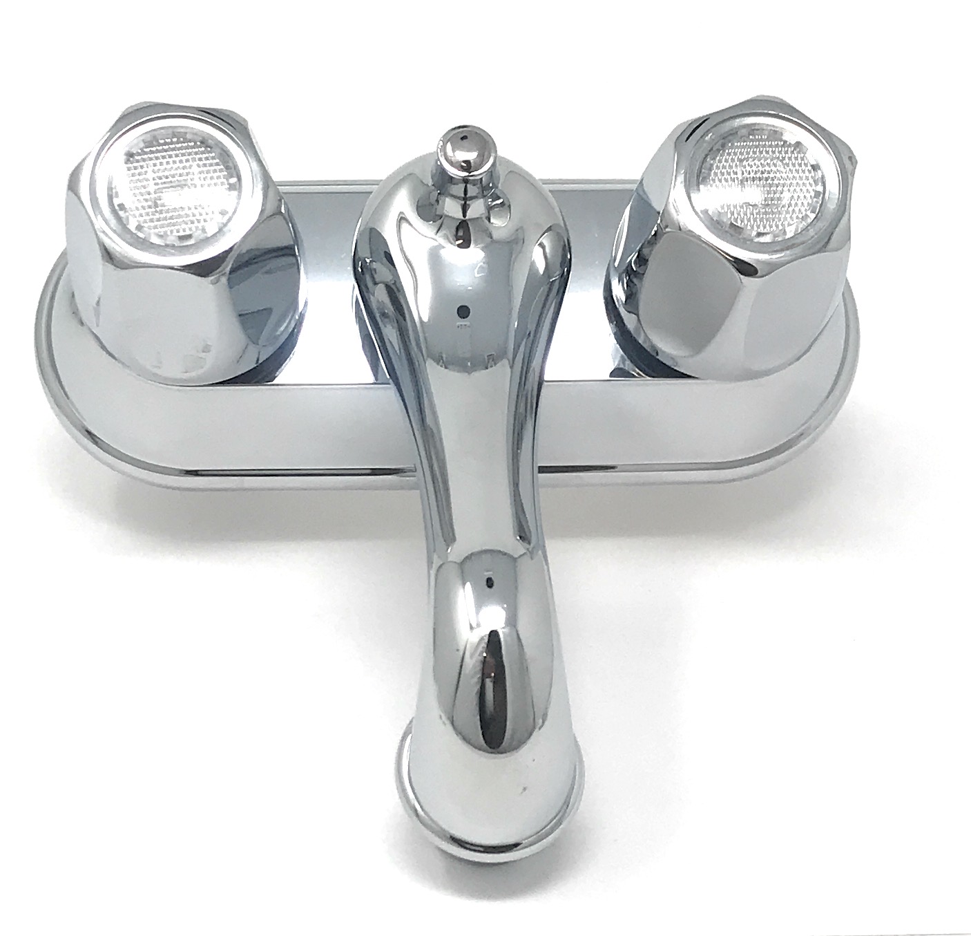 Madol Bathroom Basin Sink Faucet 4" Center Set; Chrome ABS Construction [1206P]