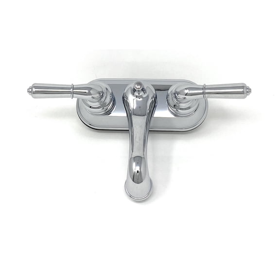 Madol Mobile Home RV Bathroom Basin Sink Faucet, 2-Handle, Chrome Plated ABS Construction [1108]