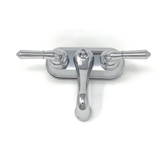 Madol Mobile Home RV Bathroom Basin Sink Faucet, 2-Handle, Chrome Plated ABS Construction [1108]