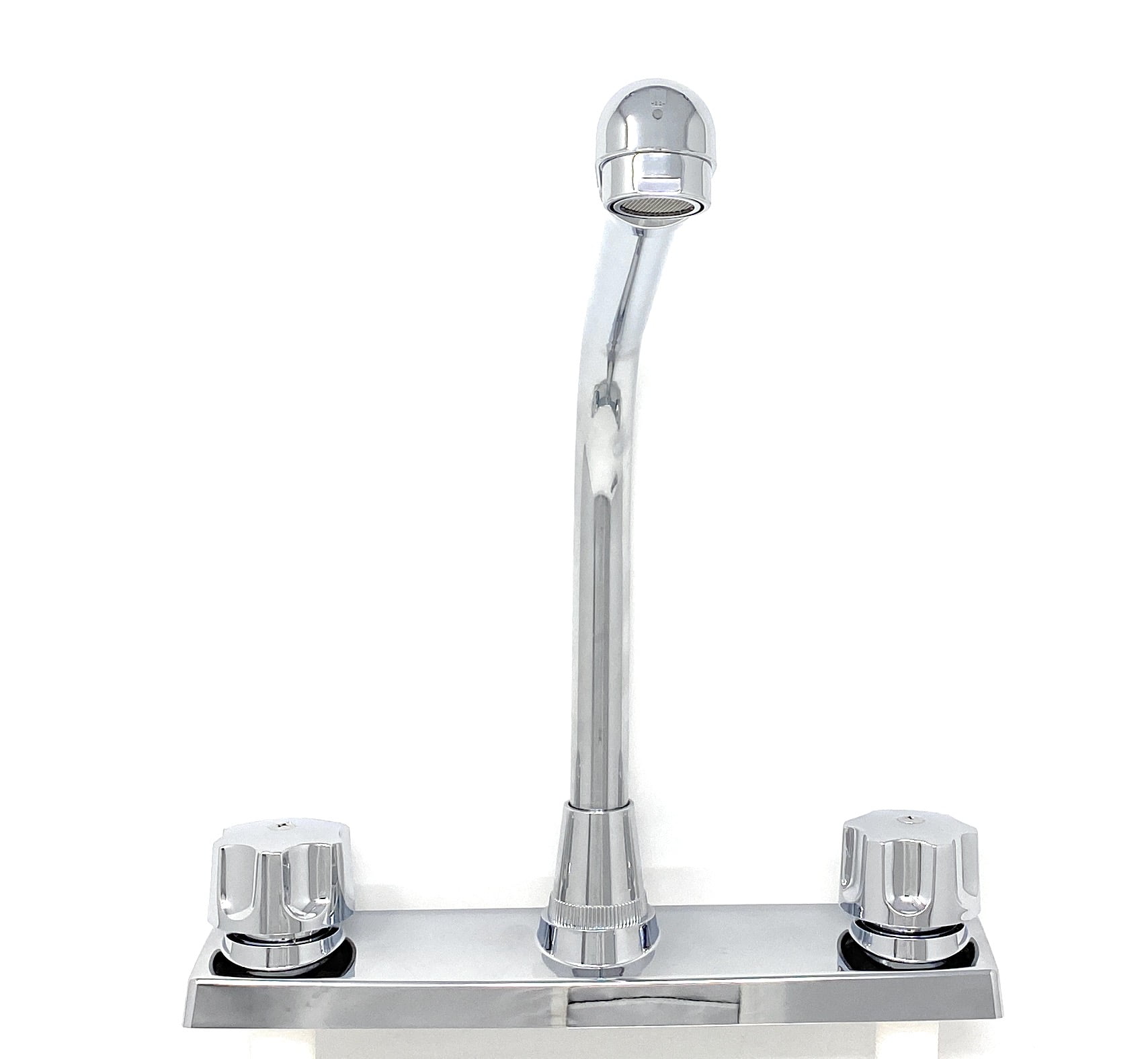 Madol Two-Handle Kitchen Faucet with Chromed Finish Plastic Body [1022 P] - Grifo De Plastico De Calidad Para Bao O Cocina