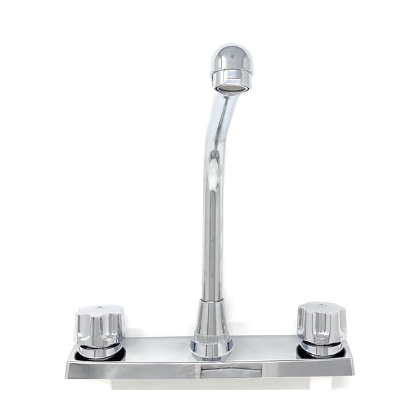 Madol Two-Handle Kitchen Faucet with Chromed Finish Plastic Body [1022 P] - Grifo De Plastico De Calidad Para Bao O Cocina