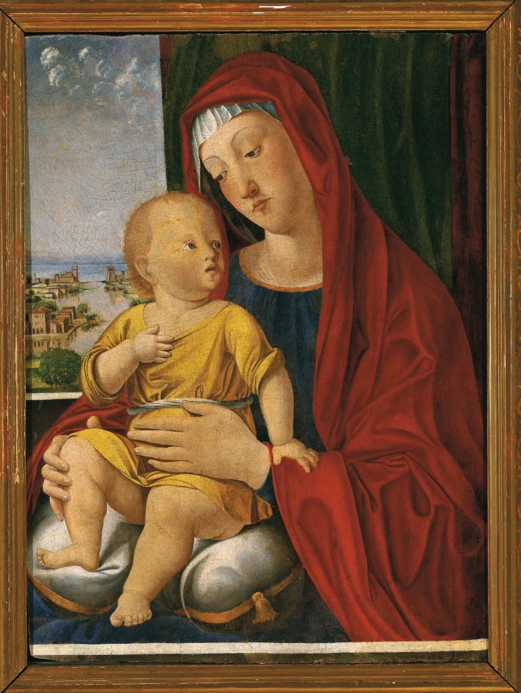 Madonna And Child Known As That Of The Beautiful Eyes Canvas Art - (24 x 36)