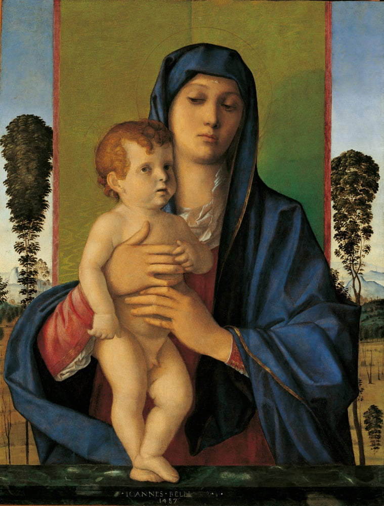 Madonna And Child (Madonna Degli Alberetti) Canvas Art - (24 x 36)
