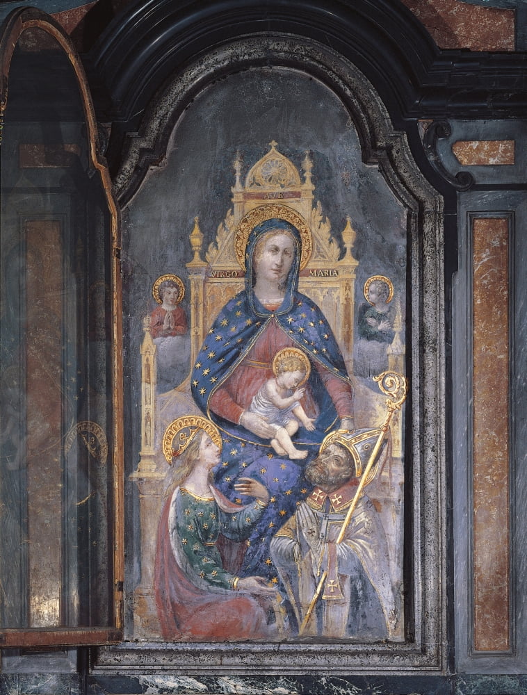 Madonna And Child With Saints Canvas Art -  (18 x 24)