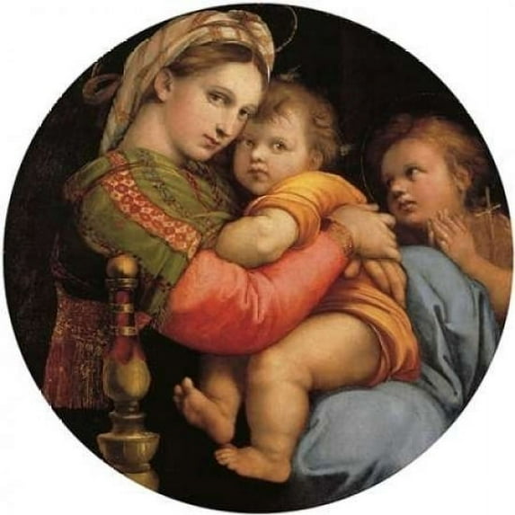 Madonna And Child With St John 6 Poster Print by Raphael