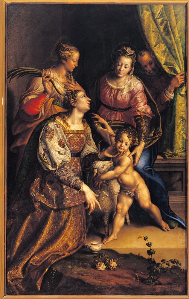 Madonna And Child With St Joseph Canvas Art - (18 x 24)