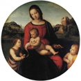 thumbnail image 1 of Madonna And Child With Two Saints Poster Print by Raphael  (12 x 12), 1 of 1