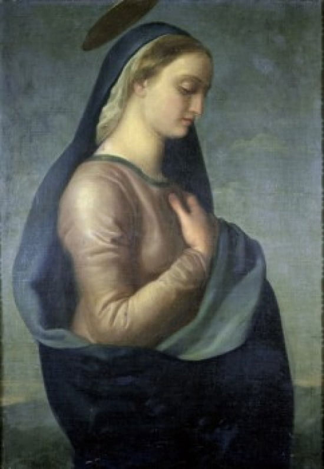 Madonna Antonio Cavallucci (1752-1795Italian) Private Collection of Princess Pallavicini Canvas Art - Antonio Cavallucci (18 x 24)