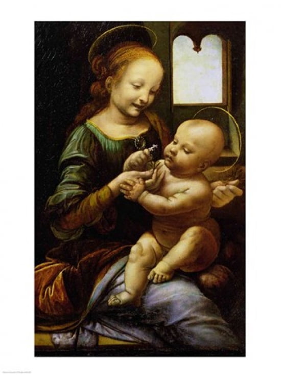 Madonna Benois c1478 Canvas Art - Leonardo Da Vinci (18 x 24)