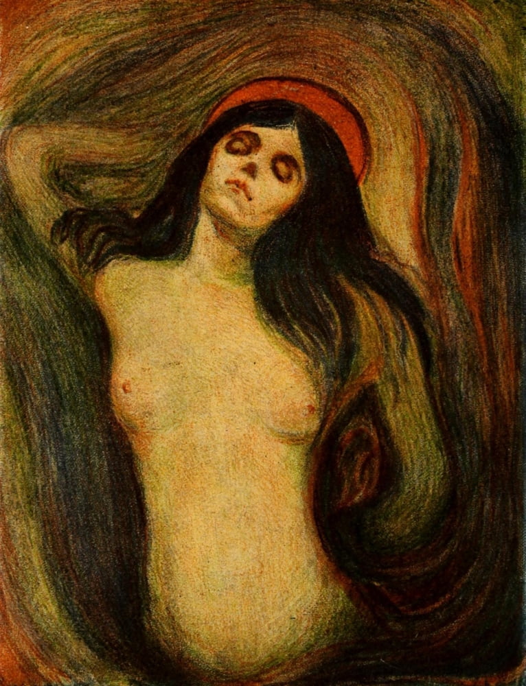 Madonna Canvas Art - Edvard Munch (18 x 24)