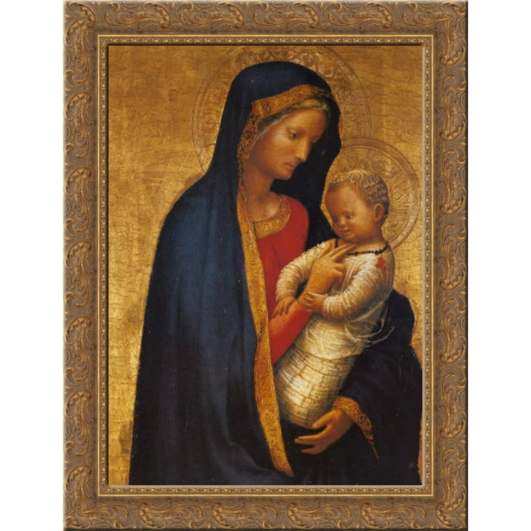 Madonna Casini 20x24 Gold Ornate Wood Framed Canvas Art by Madonna Casini 20x24 Gold Ornate Wood Framed Canvas Art by