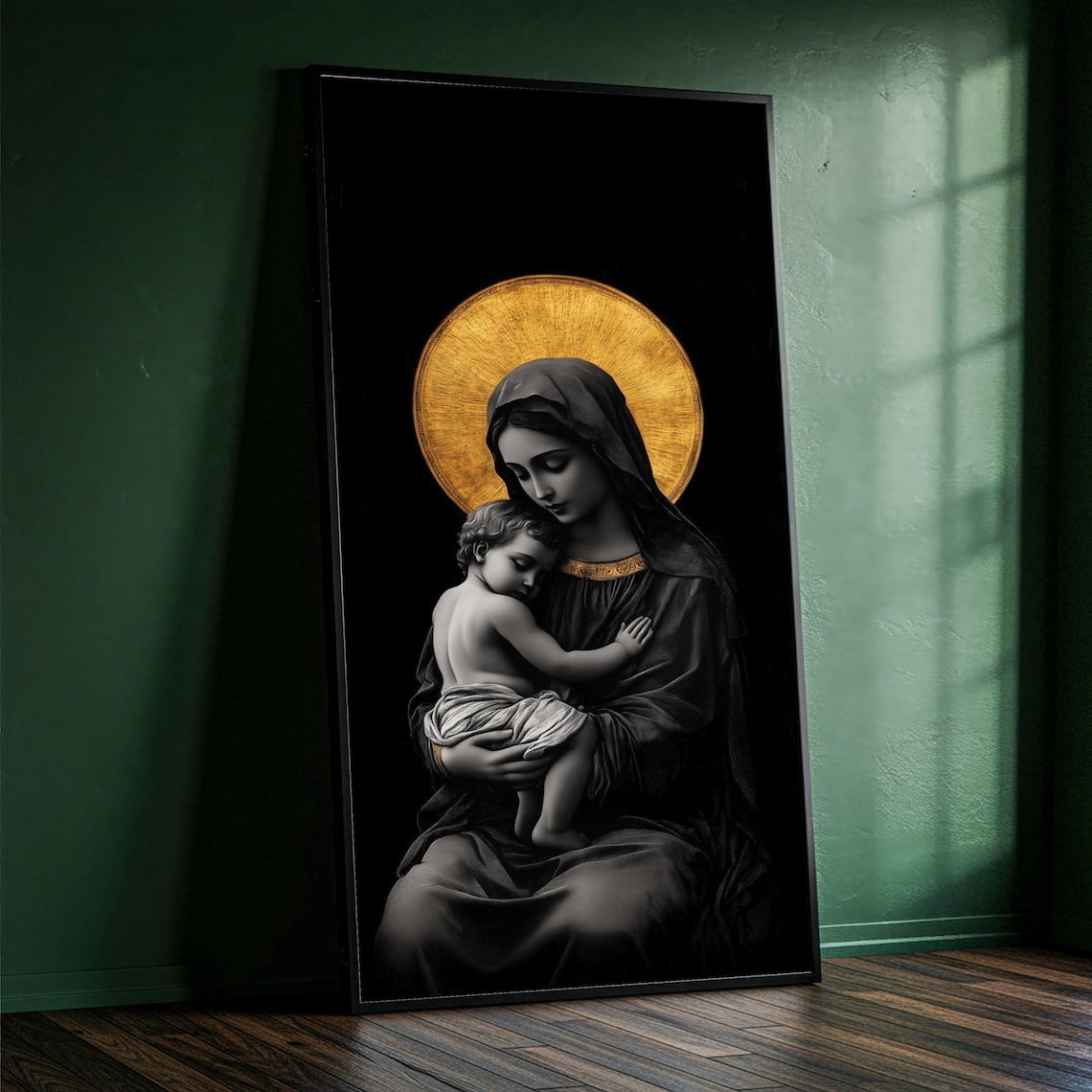 Madonna And Child Canvas Art, Religious Wall Decor, Virgin Mary And ...